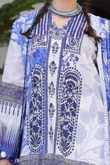 3 Piece Unstitched Printed Lawn Suit with Printed Lawn Dupatta CL-52509