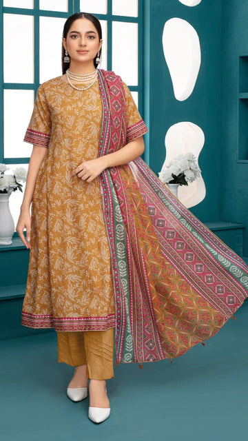Fiza Noor Lawn Three-Pies Suit