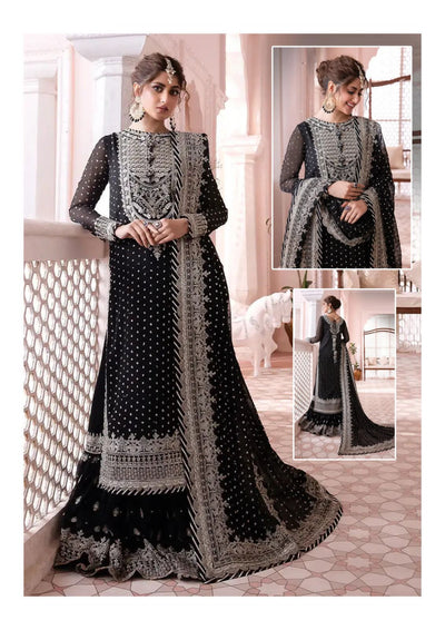 Asim Jofa Chandani Luxury Chiffon 3 Piece Suit – Heavy Embroidered Pakistani Designer Dress for Weddings & Party Wear